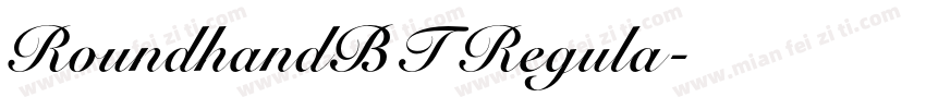 RoundhandBT Regula字体转换